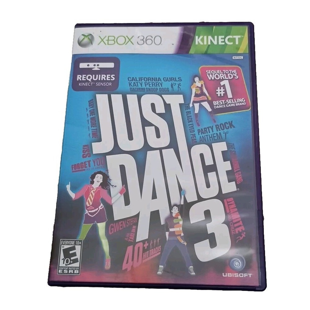 Just Dance 3 Xbox 360 Kinect Game Ubisoft 2011 E10+ Music Dance 008888526773